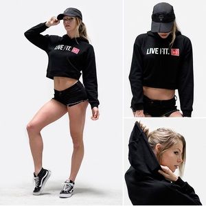 Livefit Apparel Cropped Hoodie